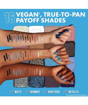 NYX Ultimate Shadow Palette - 16 Vibrant True-To-Pan Eyeshadow Shades - Metallics, Shimmers, Nudes - Vegan - Vintage Jean Baby - Buy Online on GoSupps.com
