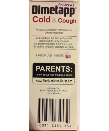 DIMETAPP ELIXIR COUGH/COLD 4 OZ (2 Pack) - Buy Online on GoSupps.com