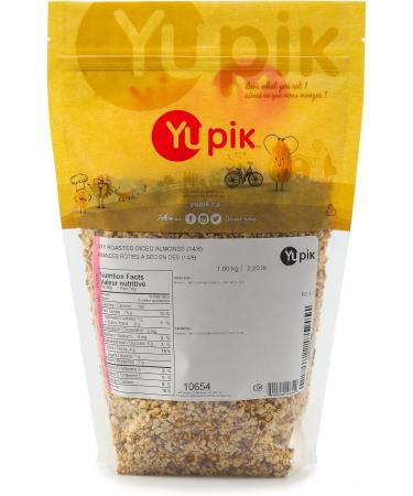 Yupik Dry Roasted Diced Almonds 1 kg 6 Count Gluten-Free Vegan Kosher Unsalted Oil-Free Chopped Nuts Crunchy Texture Source of Fiber Nut Topping & Inclusion Ideal for Baking & Cooking 1 kg (Pack of 6) - Buy Online on GoSupps.com