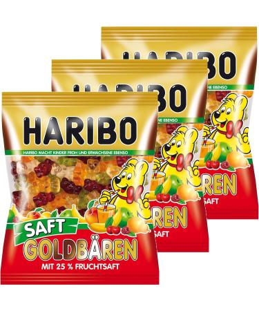  HARIBO Haribo Pack of 3 Gold Teddy Bears - Rubber Bears - In Bag - Buy Online on GoSupps.com