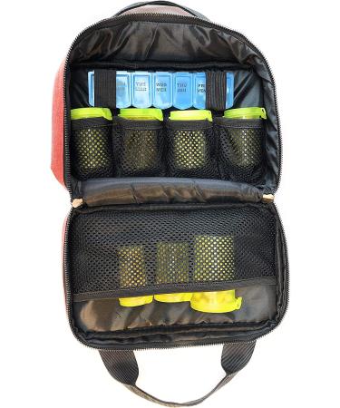 Kaddy Secure Pill Organizer Box - TSA Approved Lock - Red - Buy Online on GoSupps.com