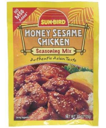 Honey Sesame Chicken Seasoning Mix Packets - Asian Chicken Recipe - 0.88 Ounces Each (Pack of 4)