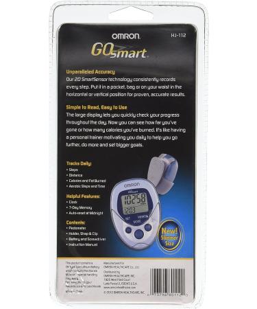 Omron HJ-112 Digital Pocket Pedometer - Accurate Step Tracker for Fitness Enthusiasts - Buy Online on GoSupps.com