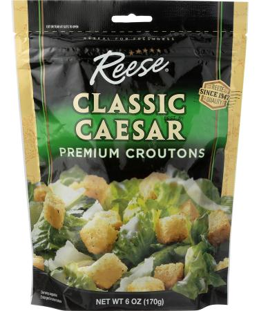 Reese Caesar Salad Croutons, 6-Ounces (Pack of 12)