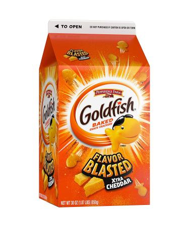 Goldfish Flavor Blasted Xtra Cheddar Crackers 30 oz - Snack Crackers | Buy Online - Buy Online on GoSupps.com