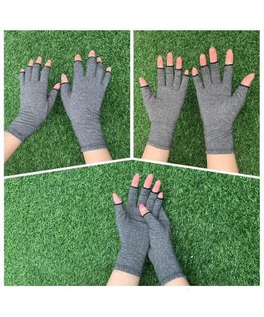 Fingerless Compression Gloves for Arthritis Relief - Carpal Tunnel Support for Men & Women (S - Buy Online on GoSupps.com