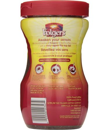 Folgers Classic Roast Instant Coffee Crystals 200g - Buy Online on GoSupps.com