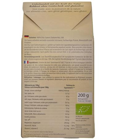 Govinda Chia Seeds - Gluten Free | Pack of 2 (2 x 200g) | Healthy Superfood for International Shipping - Buy Online on GoSupps.com