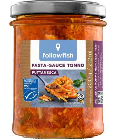 followfish MSC Pasta Sauce Tonno Puttanesca 200 g 200 g (1 pack)