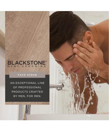 Blackstone Men's Grooming 2-in-1 Facial Scrub & Shave Gel with Hyaluronic Acid and Peppermint - Cleanse & Exfoliate | Hydrates Skin After Shaving | USA Made Sea & Surf (6 Fl Oz) - Buy Online on GoSupps.com