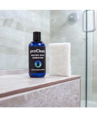 GlasWeld ProClean Hard Water Spot Remover Kit for Water Spots on Glass Metal & More - Includes Applicator Pad - Water Stain Remover for Glass Shower Door Cleaner & Car Window - Buy Online on GoSupps.com