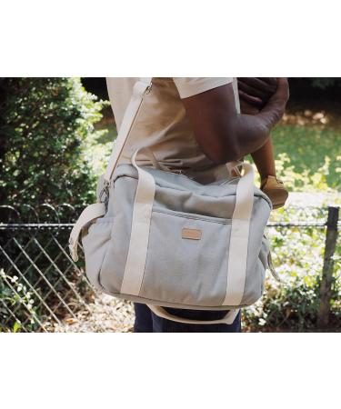 B aba Diaper Bag - 10 Pockets Water-Repellent Isothermal Gray - Perfect for Babies & Easy Travel - Buy Online on GoSupps.com