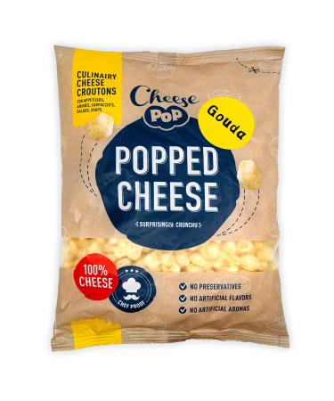 Cheesepop Souffl Cheese Snack - 100% Cheese...Surprisingly Crunchy! Clean Label - Vegetarian - Carbohydrate Free - Keto - Hi