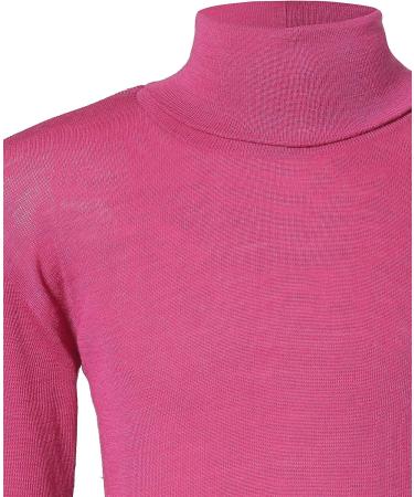Engel Merino Wool Silk Kids Turtleneck Shirt 6-8 Years - Raspberry - Buy Online on GoSupps.com