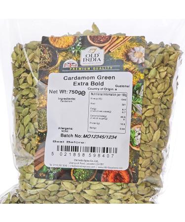 Old India Cardamom Green Extra Bold 750g - Premium Quality Spice - Buy Online on GoSupps.com