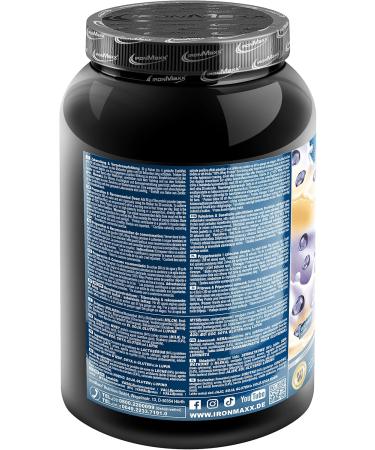 Ironmaxx 100% Whey Protein Powder - Blueberry Cheesecake 900g | Water-Soluble Low Sugar Multiple Flavors for Optimal Nutrition - Buy Online on GoSupps.com