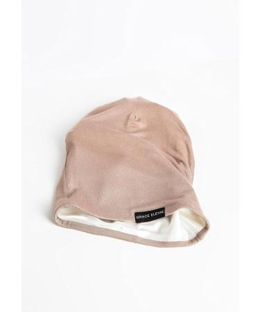 Grace Eleyae Satin Lined Sleep Cap - Women's Silky Beanie for Soft & Stylish Hair Care (Walnut) - Buy Online on GoSupps.com