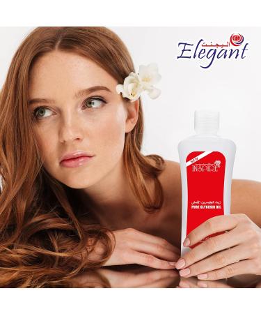 Pure Glycerin Oil by Inspire 200ML 100% Hydrating Moisturizer For Smooth Skin Suitable For Daily Use on Normal & Dry Skin - Buy Online on GoSupps.com