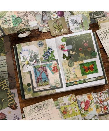Vintage Botanical Scrapbooking Kit for Bullet Journal | A6 Grid Notebook & DIY Journaling Supplies | Birthday Craft Gift for Teen Girls & Women - Buy Online on GoSupps.com