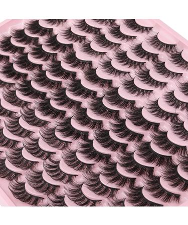 Fluffy Volume Wispy Russian Strip Lashes Bulk Wholesale - 48 Pairs Mixed C-3 Styles - Buy Online on GoSupps.com