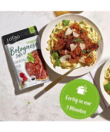 Lotao Vegan Bolognese Sauce - 10x320g | Organic Veggie Hack for Healthy Vegetarian & Vegan Meals | No Additives No Soy - Buy Online on GoSupps.com