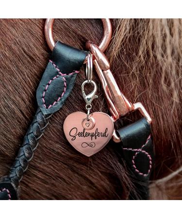 Soulhorse Exclusive Rose Gold Horse Bridle & Lucky Charm for Horses Ponies & Dogs - Premium Halter & Trailer Accessories - Buy Online on GoSupps.com