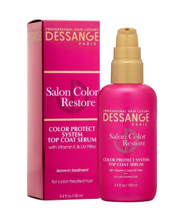 Dessange Salon Color Restore Color Protect System Top Coat Serum 3.4 Fluid Ounce