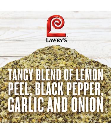 Lawry's Lemon Pepper Seasoning 20.5 oz - Fresh Flavor for Vegetables, Fish, Seafood - 1.28 lb Container - Buy Online on GoSupps.com