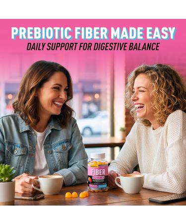 Helix Heal Prebiotic Fiber Gummies for Adults - 5g Fiber per Serving (Chicory Root/Inulin) Digestive Health & Regularity Support Orange & Mixed Berry Flavor 3 Gummies/Serving 60CT - Buy Online on GoSupps.com