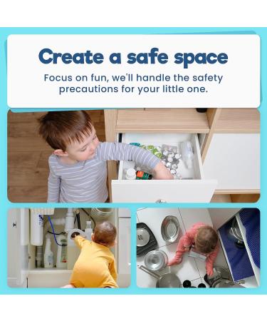 Benny Bradley's Invisible Baby Proofing Cabinet Latch Locks - 20 Pack - Buy Online on GoSupps.com