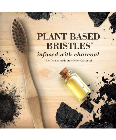 Burt s Bees Bamboo Toothbrush with Charcoal Infused Bristles Soft 1 Count Charcoal Toothbrush - Buy Online on GoSupps.com