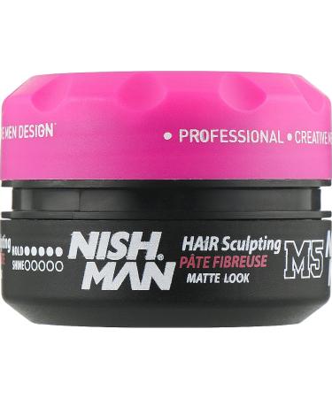 Nishman Hair Styling Series - Fiber Matte Wax M5 (100ml) | International Shipping Available - Buy Online on GoSupps.com