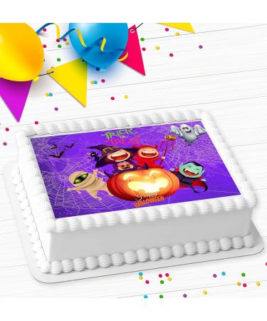 HALLOWEEN EDIBLE ICING COSTCO CAKE TOPPER HR020 - Buy Online on GoSupps.com