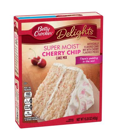Betty Crocker Super Moist Cake Mix Cherry Chip, 15.25 oz