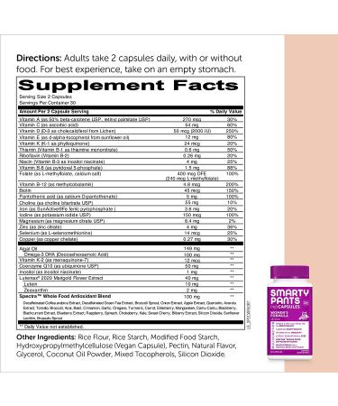 SmartyPants Daily PHD Multivitamin for Women - 60 Capsules | Essential Nutrients for Women's Health - Buy Online on GoSupps.com