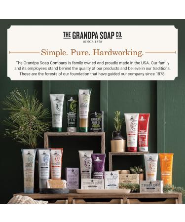 Pine Tar Bar Soap by The Grandpa Soap Company | Original Wonder Soap | 8-Pack 4.25 Oz Bars | Cleanser, Deodorizer & Moisturizer - Buy Online on GoSupps.com