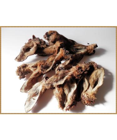 DriedDogTreats 10 ears 100% PURE FURRY DOE ROE-DEER VENISON EARS - treats chews snack NATURAL hypoallergenic - Buy Online on GoSupps.com