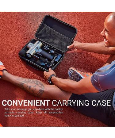 Deep Tissue Percussion Massager Gun for Athletes - 20 Speeds Power Motor Gray - 8 Massage Heads - Relieve Back, Neck, and Body Pain with Percussive Massage Technology - Buy Online on GoSupps.com