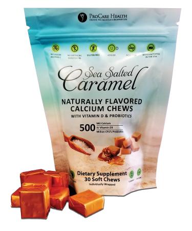 ProCare Health | Calcium Soft Chew | Sea Salted Caramel l 30 Count 30 Count (Pack of 1)
