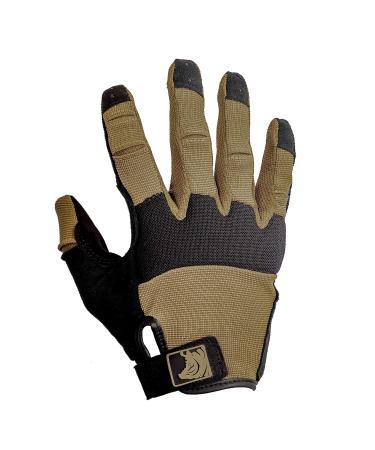 PIG Full Dexterity Tactical (FDT) Alpha Gloves - Full Finger Protection for Shooting Sports Coyote Medium