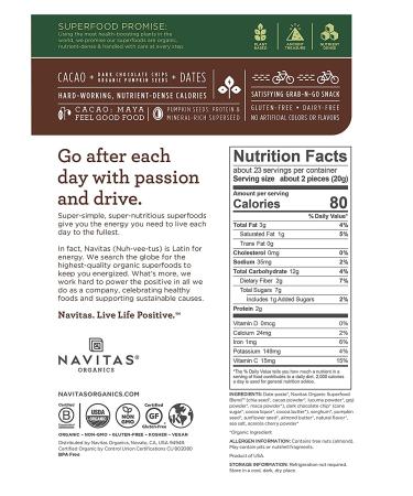 Navitas Organics Chocolate Cacao Power Snacks - Organic 16 oz (454 g) - Buy Online on GoSupps.com