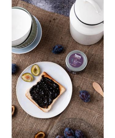 BAM Plum Jam 100% No Added Sugar Topping Perfect for Desserts Home and Professional Baking 200g - Buy Online on GoSupps.com
