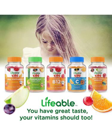 Lifeable Sugar Free Biotin Gummies for Kids - 5000mcg Hair, Skin, and Nails Support - 90 Vegetarian Chewables - Buy Online on GoSupps.com