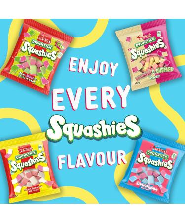 Swizzles Drumstick Squashies Original Sweets - Raspberry and Milk Flavour Sweets- Bulk Multipack (12 x 140g) - Buy Online on GoSupps.com