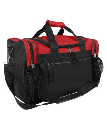 DALIX 17" Duffle Bag Dual Front Mesh Pockets (Black Gold Gray Dark Green Navy Blue Maroon Royal Blue Orange Pink Purple Red White - Buy Online on GoSupps.com