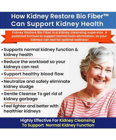 Kidney Restore Bio Fiber: Restorative Kidney Support & Cleanse Supplement - 2.5 lb Pack - Buy Online on GoSupps.com