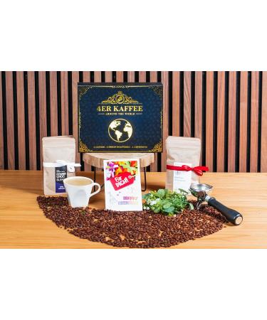 Coffee Gift Set | 4 Berlin Roasters | 4 Single Origin Beans | Unique Birthday Gift for Him & Her | 400g Whole Bean | Worldwide Shipping - Buy Online on GoSupps.com