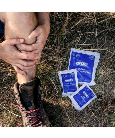 20x Flexeo Large Immediate Cooling Compress - 15x17 cm Cold Soothing Ice Packs for Fast Relief | Instant Cool Packs for Pain Relief - Buy Online on GoSupps.com