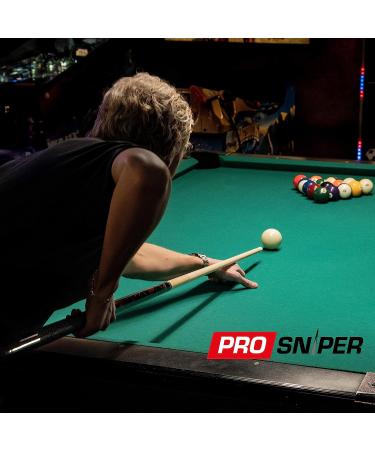 ProSniper Pool Cue Set - 4 Canadian Maple Wood Cues with Chalk - Durable & Unique Design for Professional Billiard Players - Buy Online on GoSupps.com