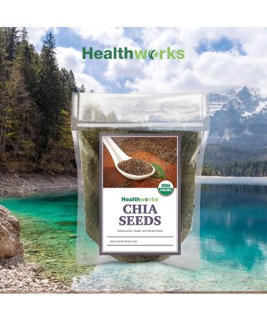 Healthworks Chia Seeds Raw (48oz / 3lbs) - Omega 3, Fiber & Protein Superfood | All-Natural & Premium Quality for Shakes, Smoothies & Oatmeal - Buy Online on GoSupps.com